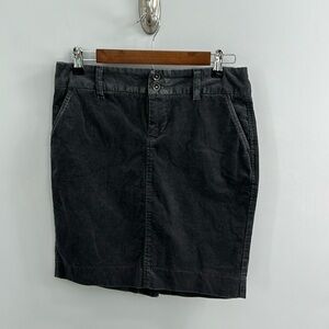 Old Navy Gray Corduroy Skirt